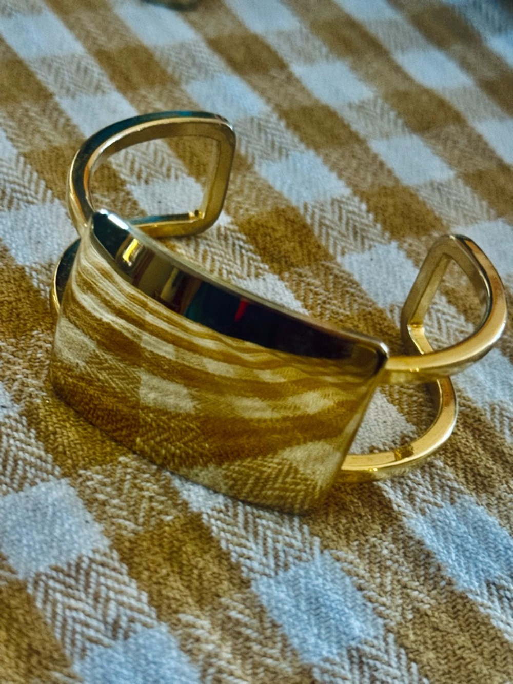 Gold Tone Open Cuff Bracelet - Women Accessories